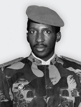 Captain Thomas Sankara, President from 1983 to 1987.