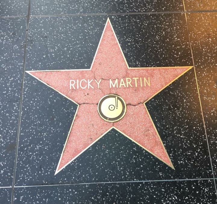ハリウッド・ウォーク・オブ・フェームにあるリッキー・マーティンの星