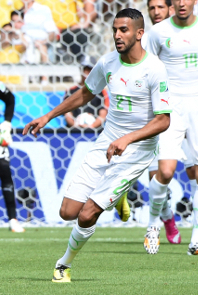 2014년 FIFA 월드컵에서 벨기에를 상대로 알제리 대표로 뛰는 마레즈.