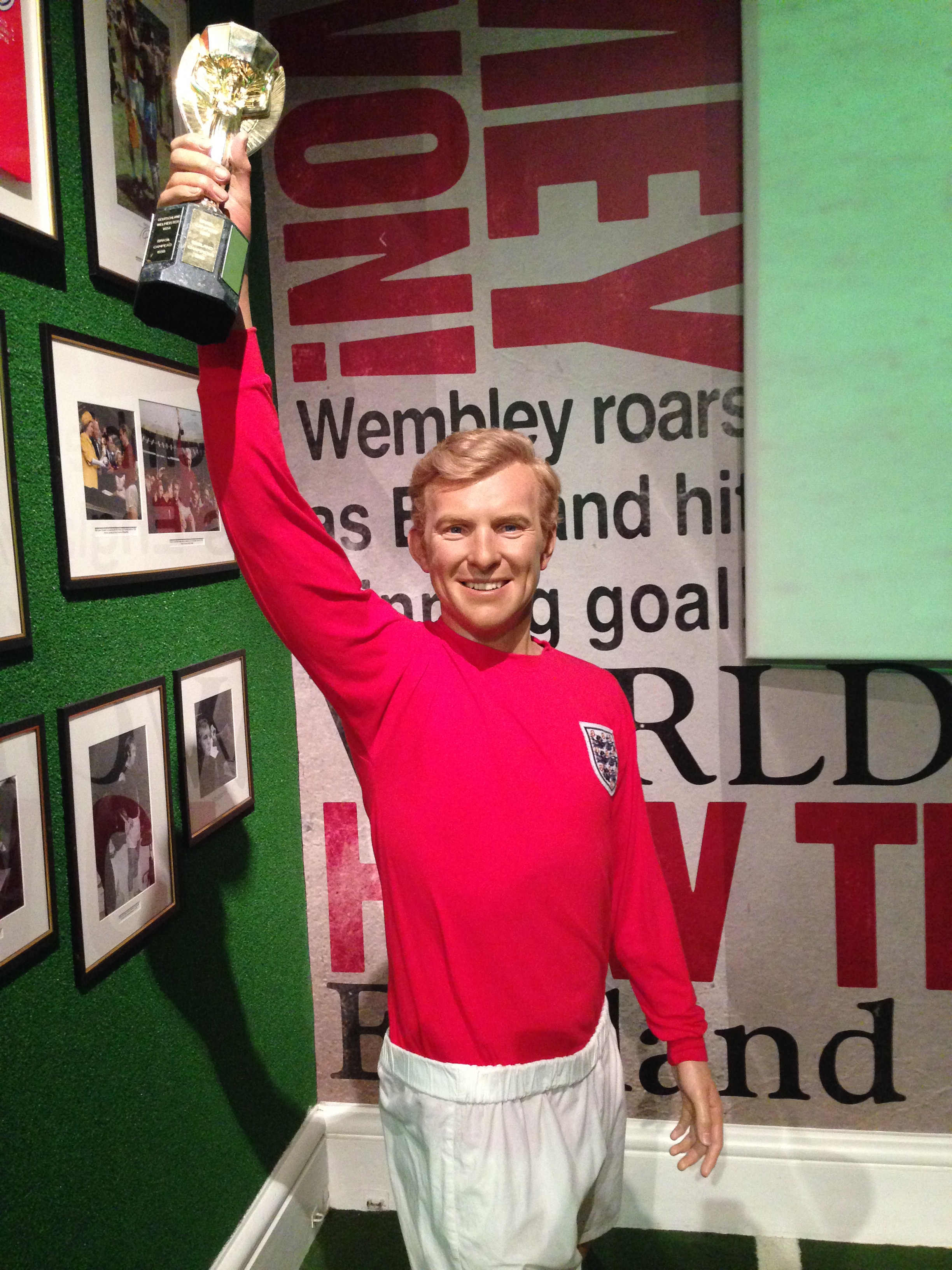 Waxwork of Moore at Madame Tussauds, London