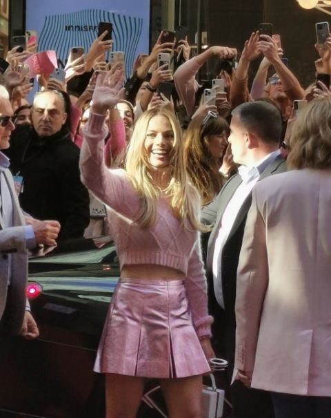 Robbie at the Sydney premiere of Barbie in 2023