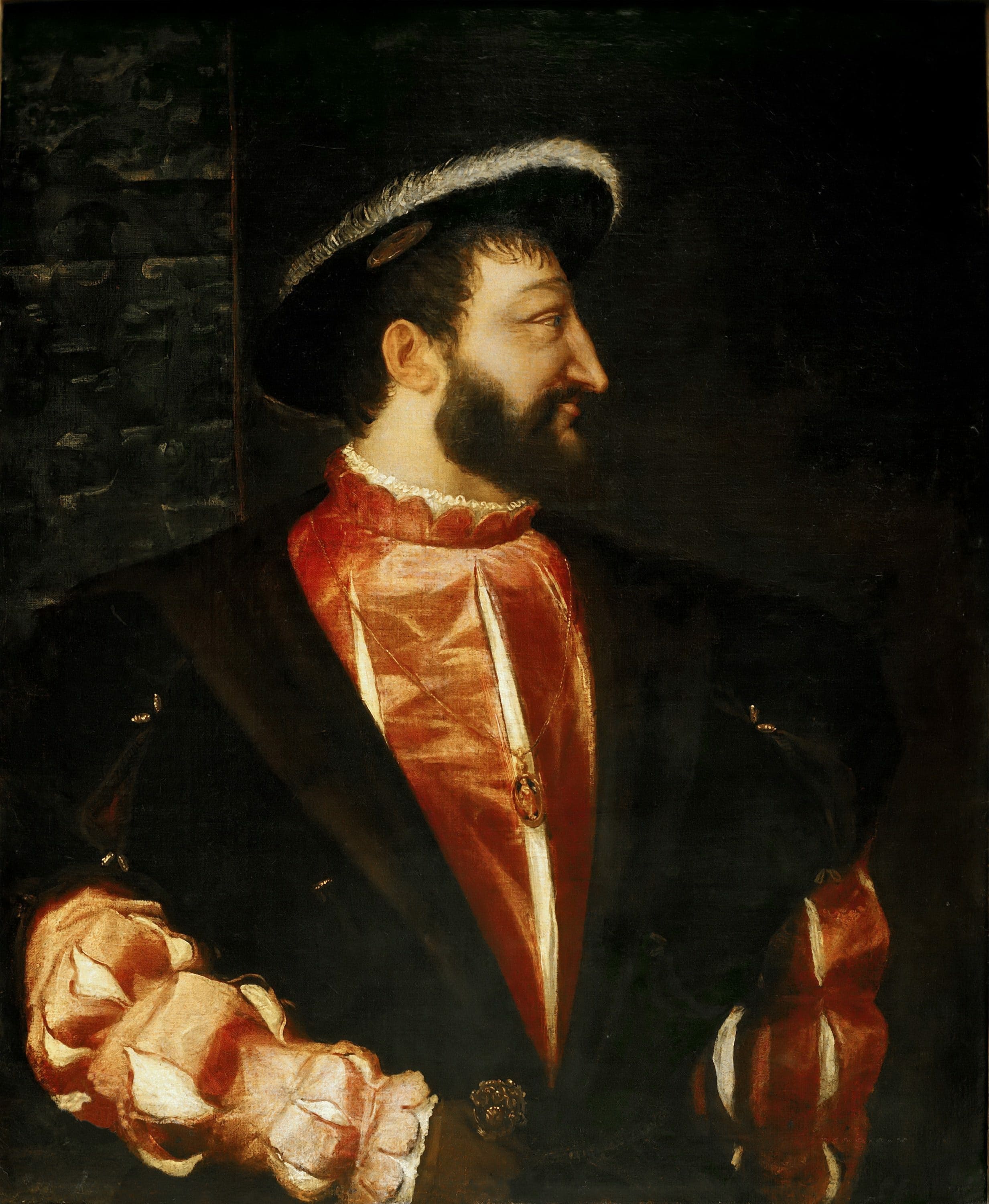 Portrait of Francis I by Titian, c. 1538.
