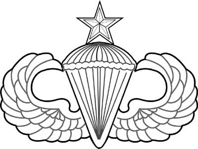 수석 강하 훈련사 배지