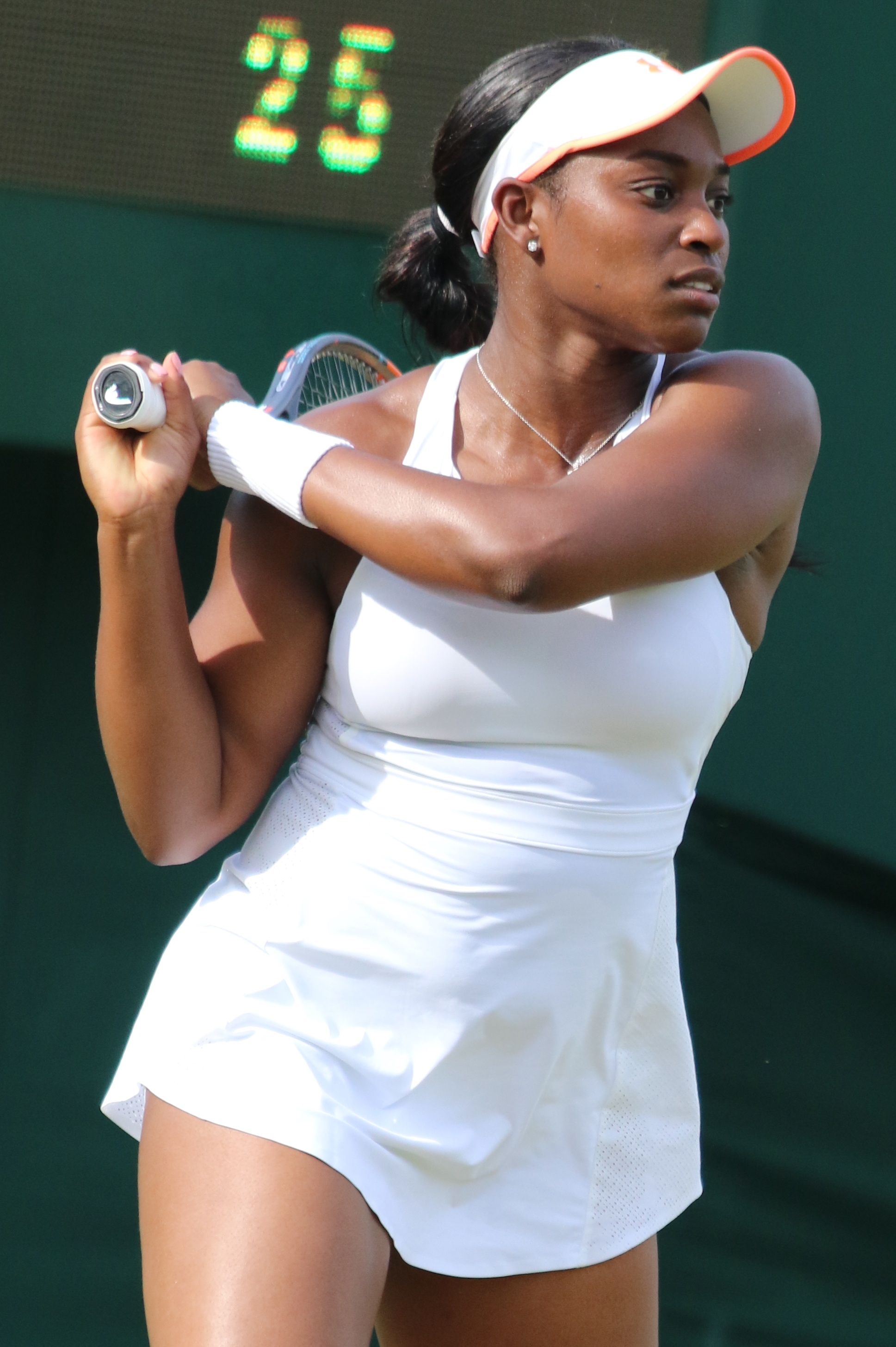 Sloane Stephens at the 2017 Wimbledon Championships.