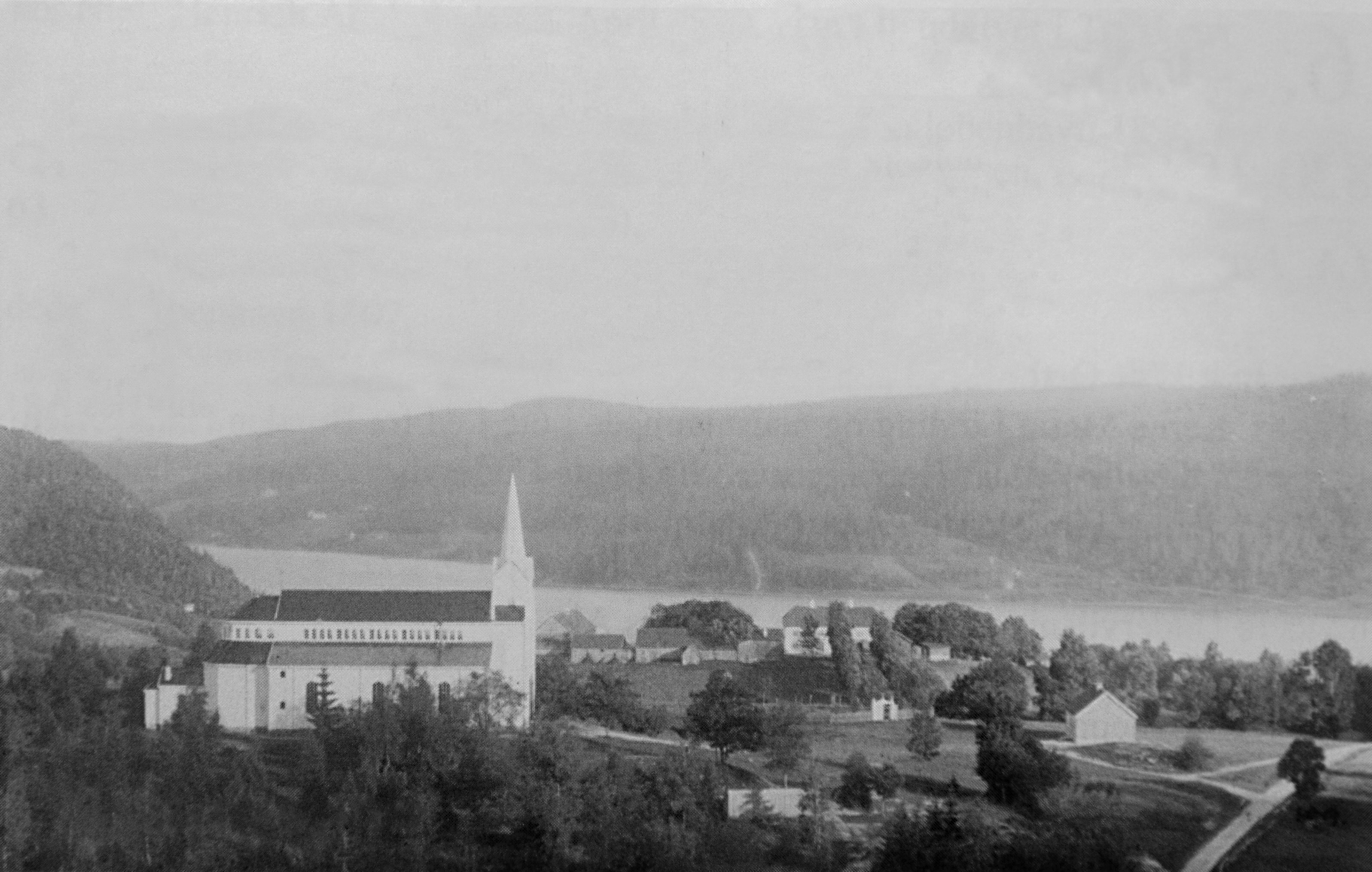 Gjerstad church and rectory의 엽서.