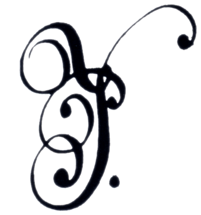 His signed initials in official documents