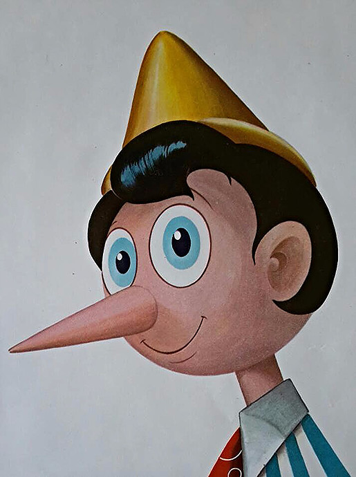 코가 긴 인형 그림