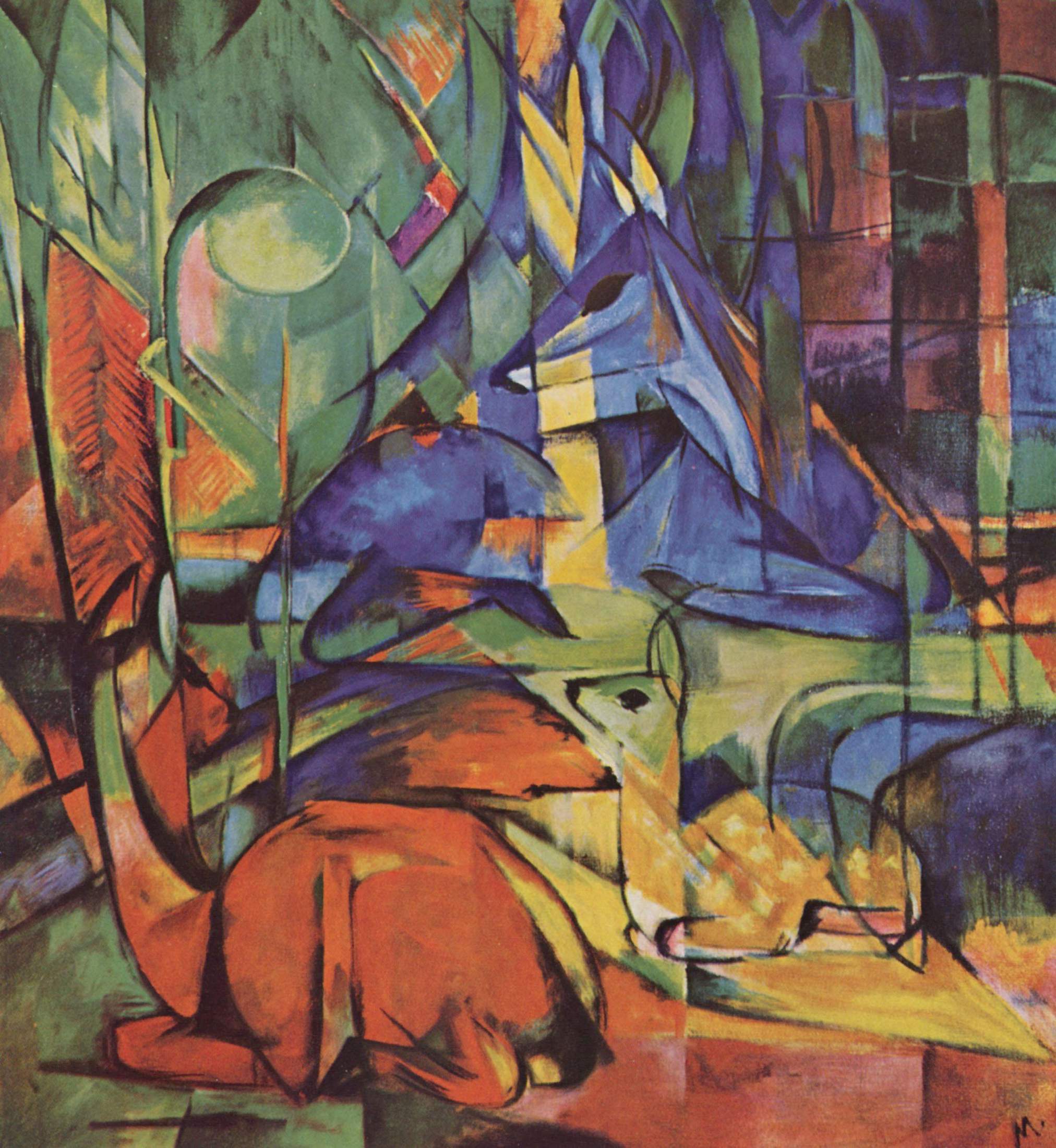 프란츠 마르크, 《숲 속의 노루》 (1914년)