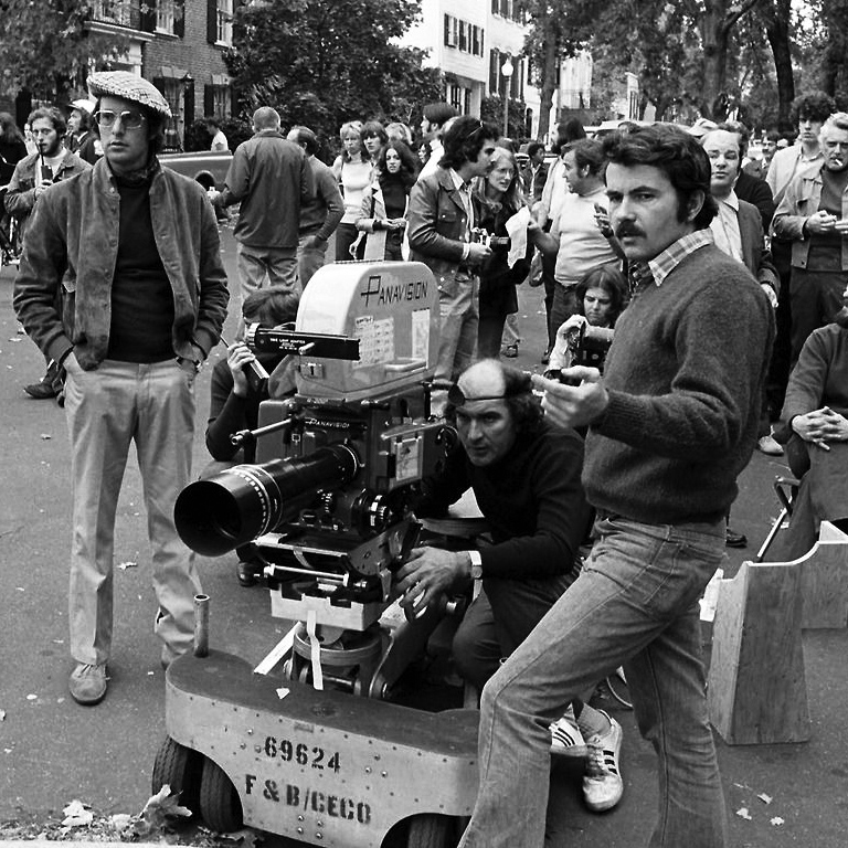 Friedkin and others during the filming of the ''Exorcist''