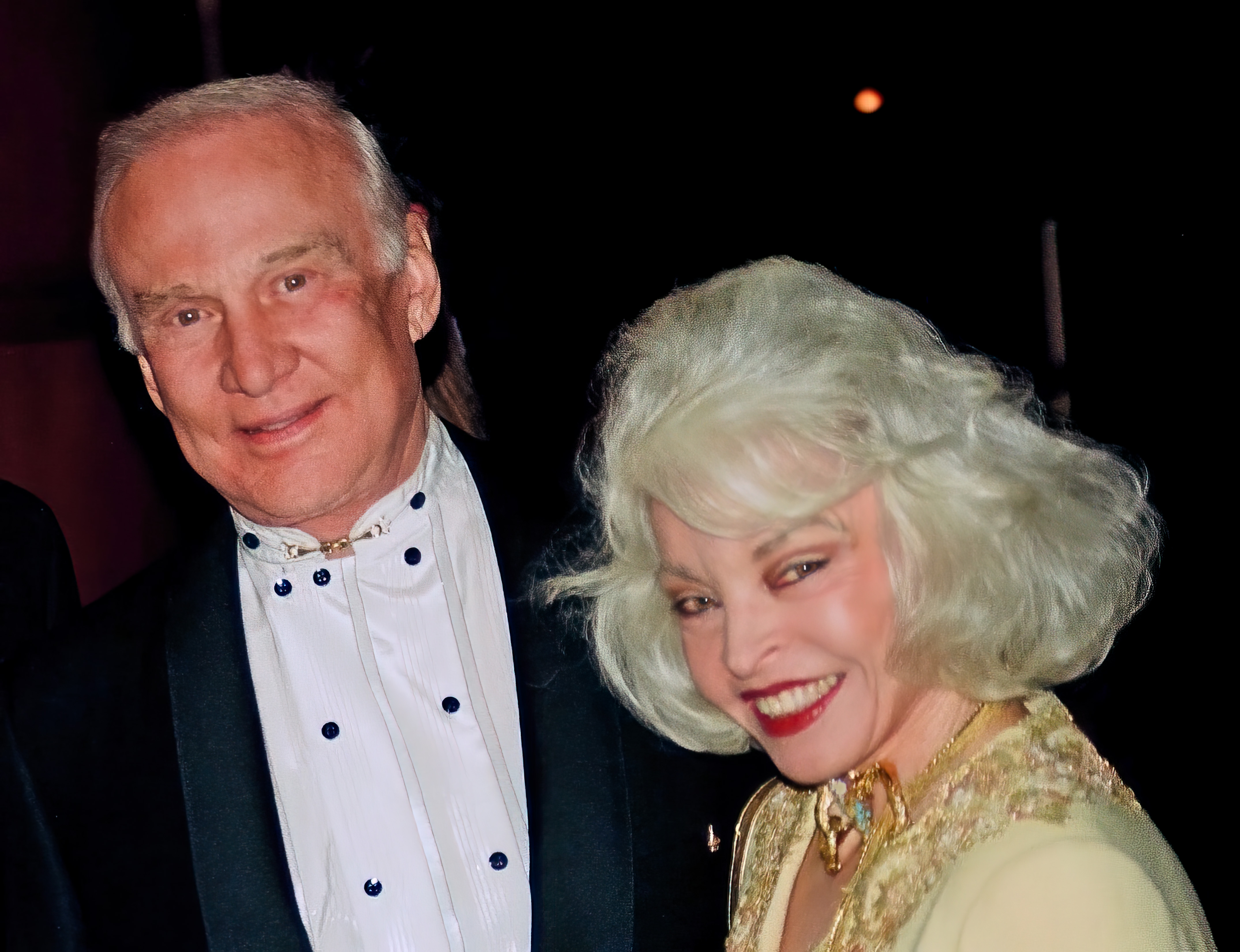 Aldrin in 2001 with his third wife, Lois.