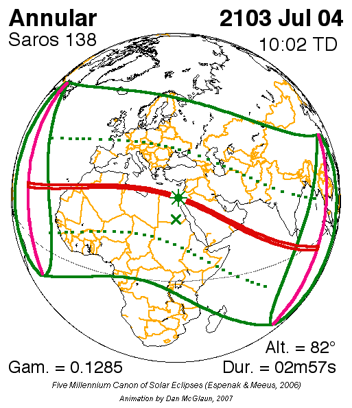 2103년 7월 4일 일식