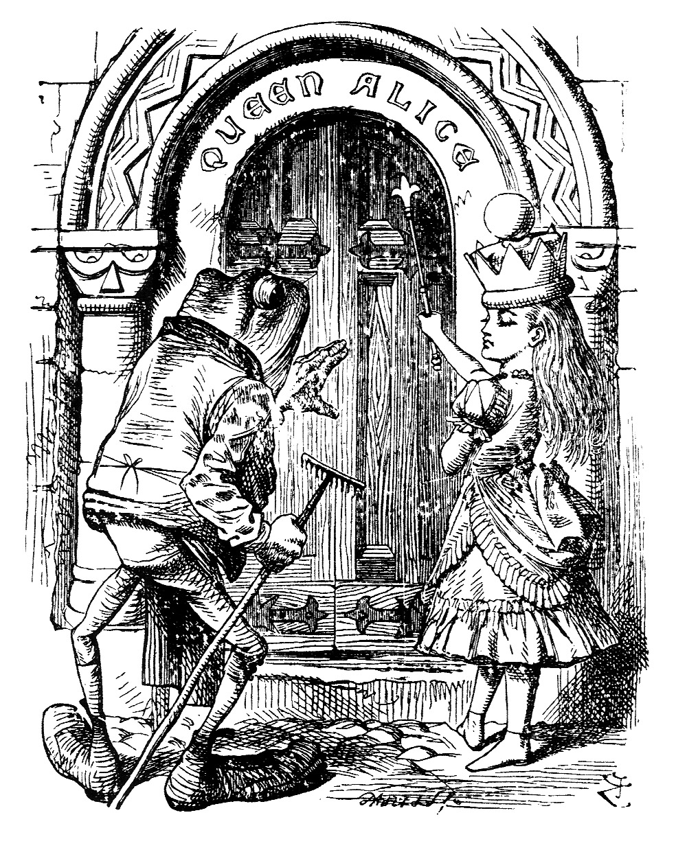 ราชินีอลิซและกบ (ค.ศ. 1871)
