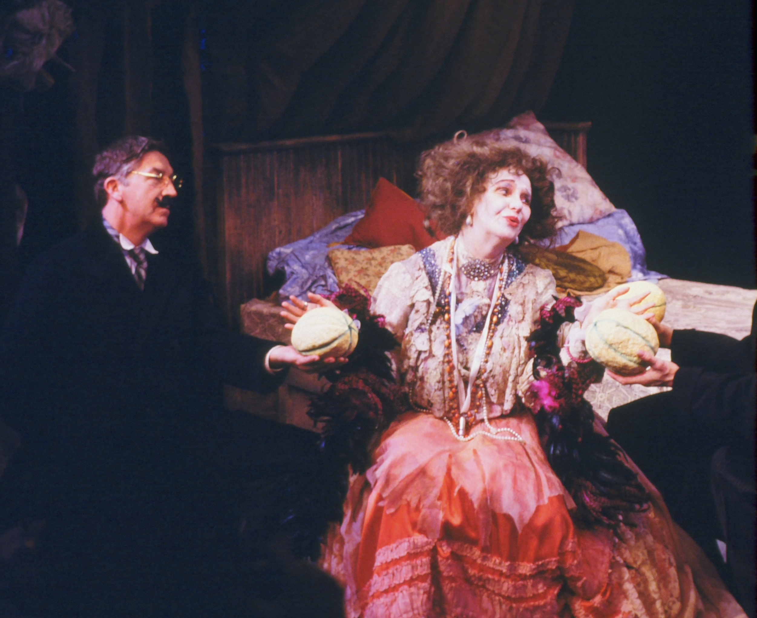 Page bersama Brian Clark dalam produksi The Madwoman of Chaillot tahun 1984