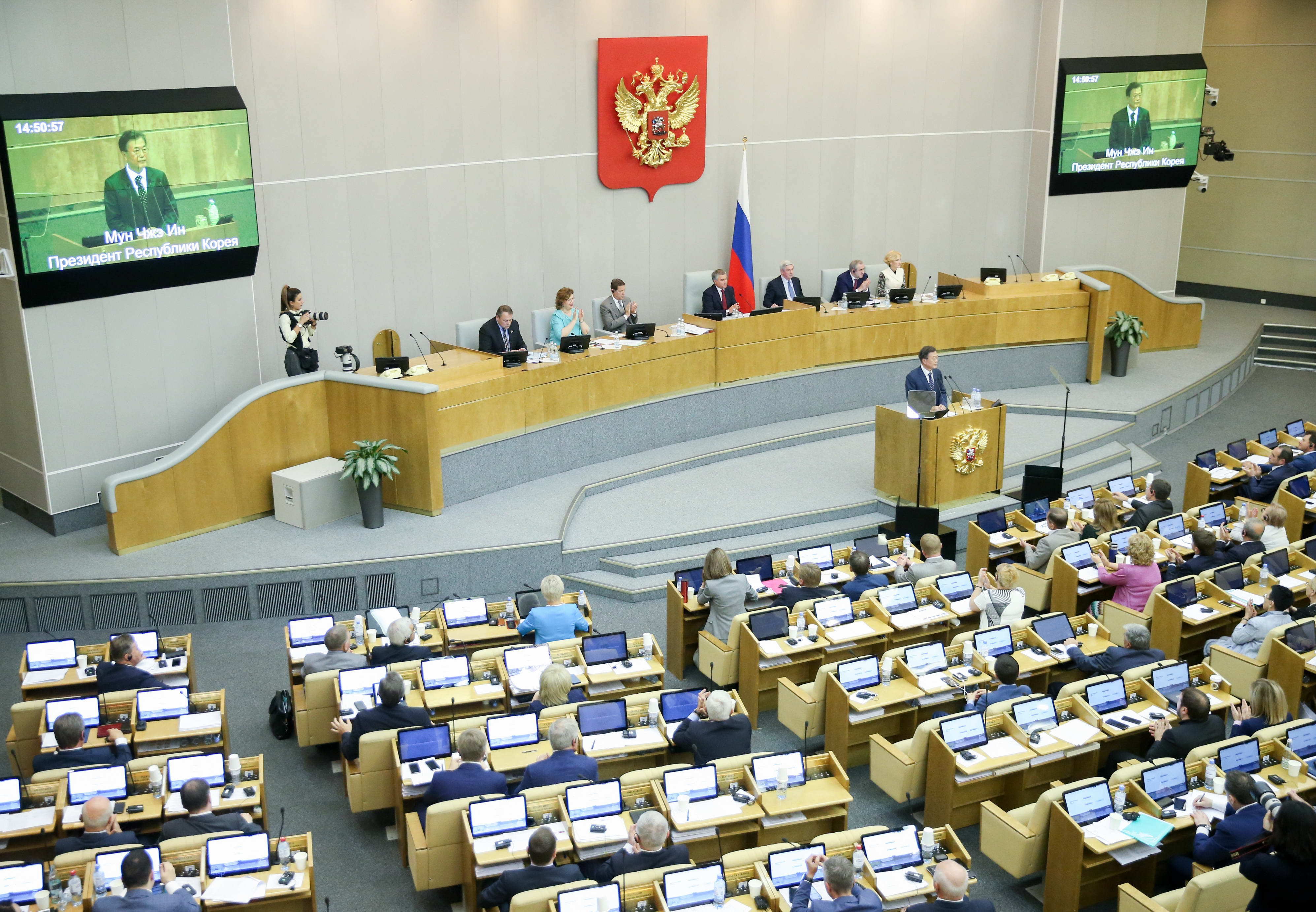 The State Duma, the lower house of the Federal Assembly.