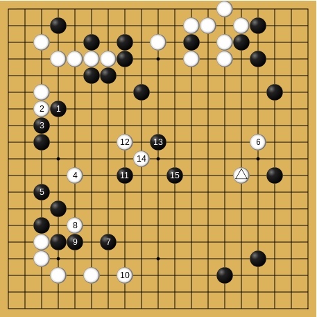 1993년 제2회 응씨배 결승 5번기 제3국 오타케 히데오(大竹英雄오타케 히데오일본어) 9단과 서봉수 9단 간의 대국 기보.