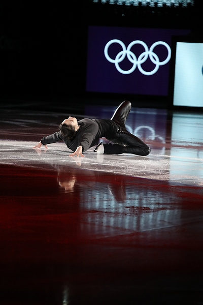 2018年平昌オリンピックのエキシビションガラで演技するメドベージェワ