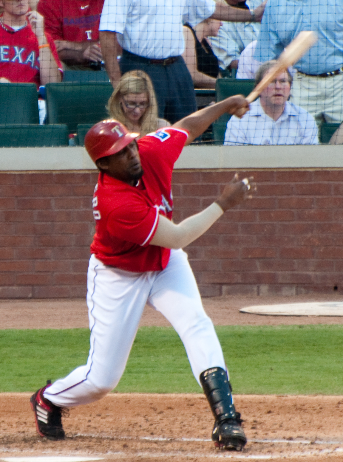 Vladimir Guerrero with the Texas Rangers in 2010.