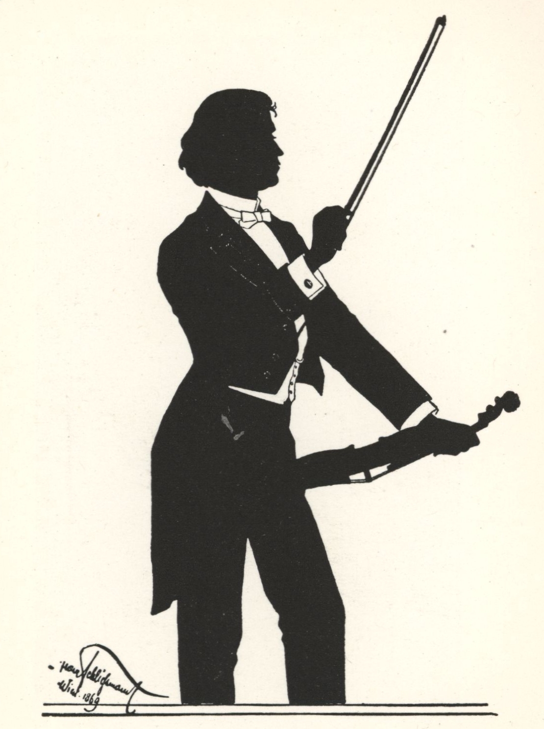 지휘하는 요제프 슈트라우스 (1869년)