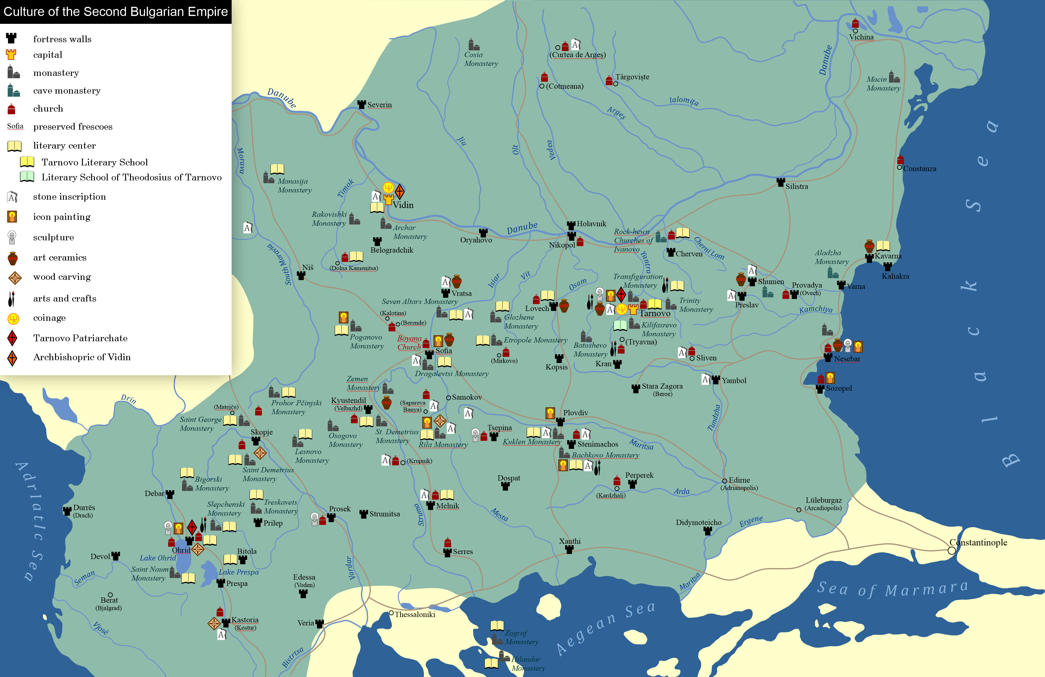 제2차 불가리아 제국의 문화.