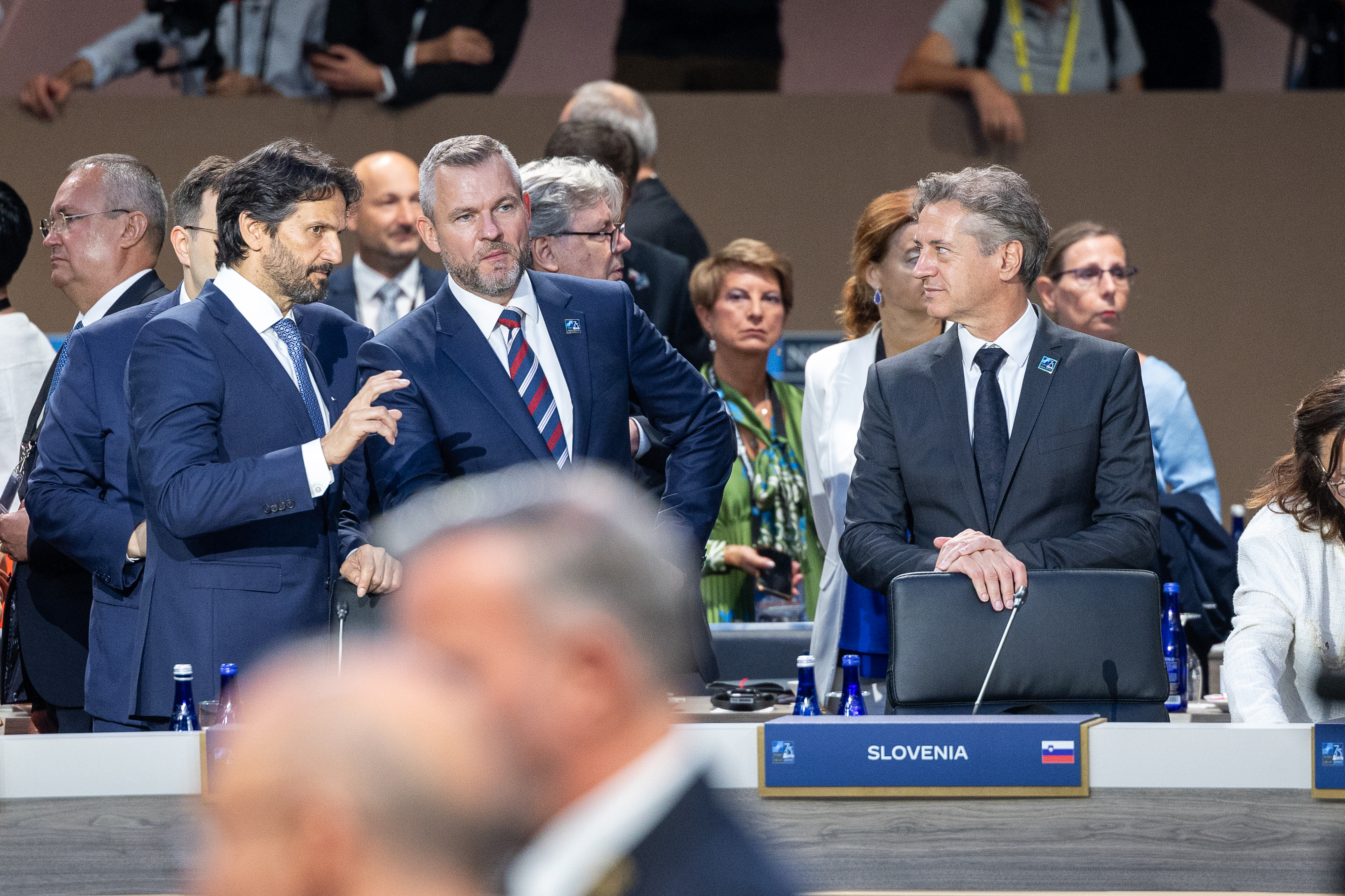 2024년 7월 워싱턴 D.C.에서 열린 2024년 NATO 정상회담에 참석한 페테르 펠레그리니 대통령