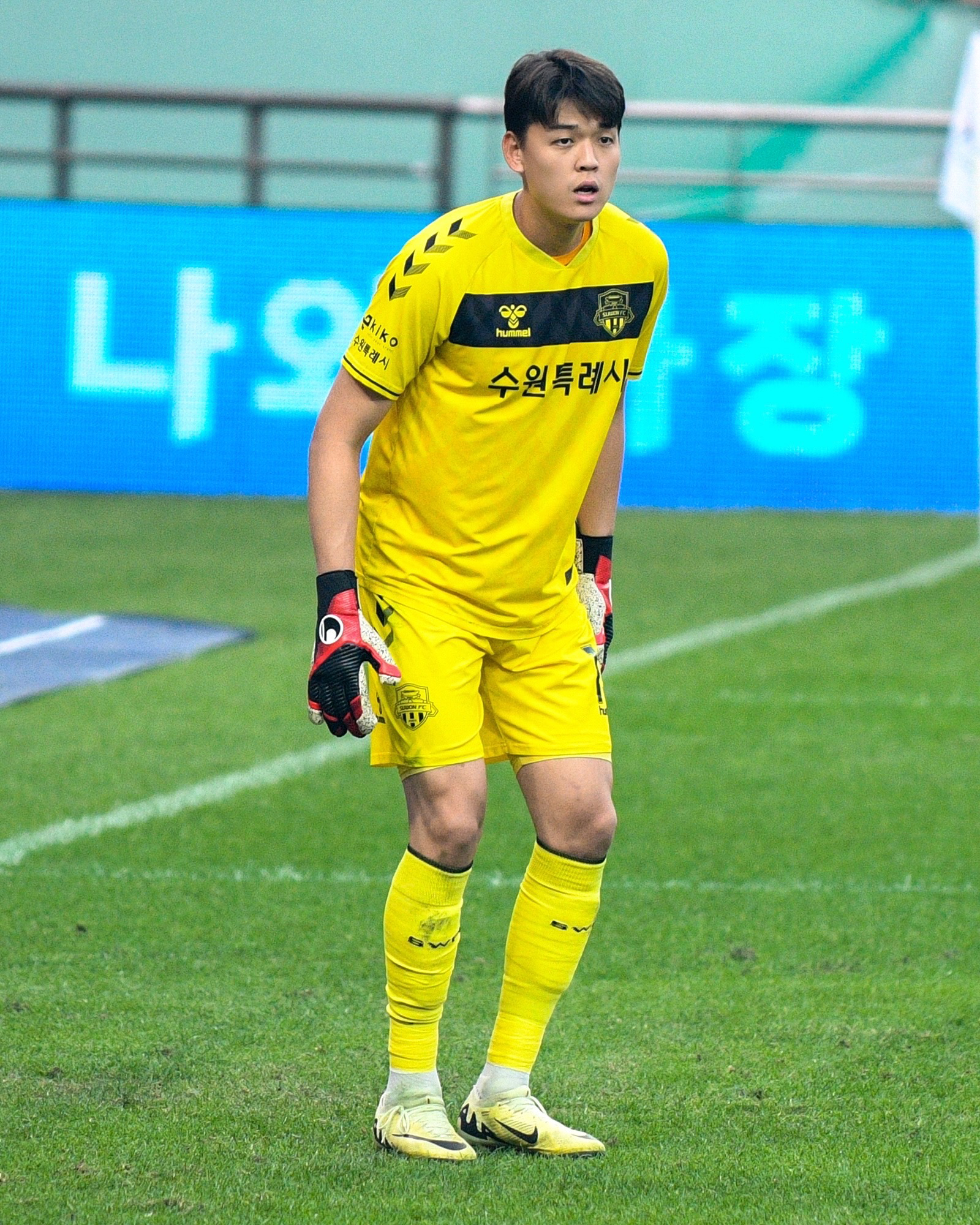 수원 FC 소속 안준수 선수. 2024년 9월 29일.