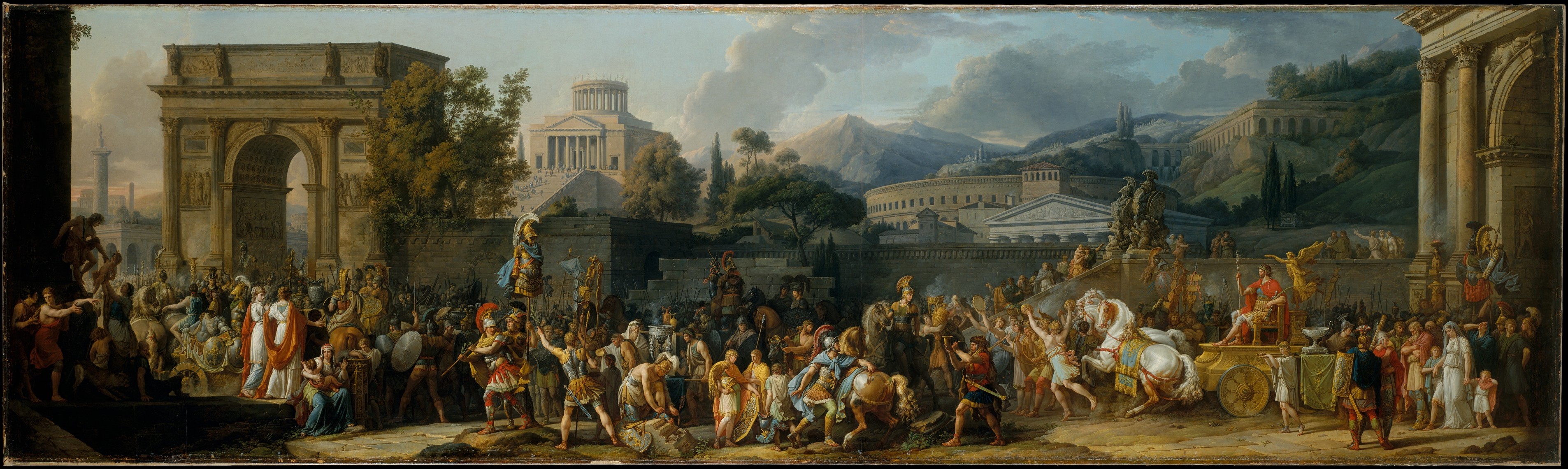 1789년 카를르 베르네가 그린 아이밀리우스 파울루스의 개선.