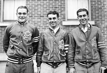 Three players from the Toronto Maple Leafs'