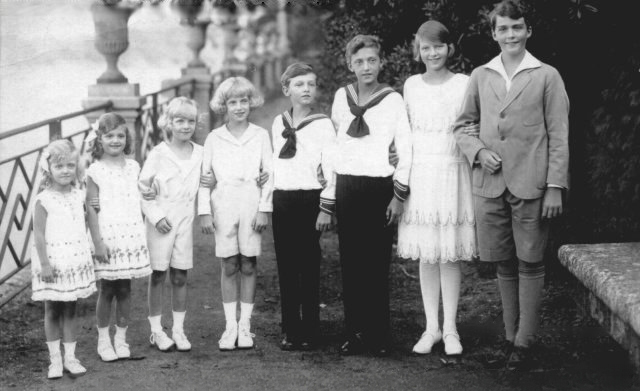 The children of Emperor Charles and Empress Zita at Quinta Vigia, Funchal, Madeira, 1920s.