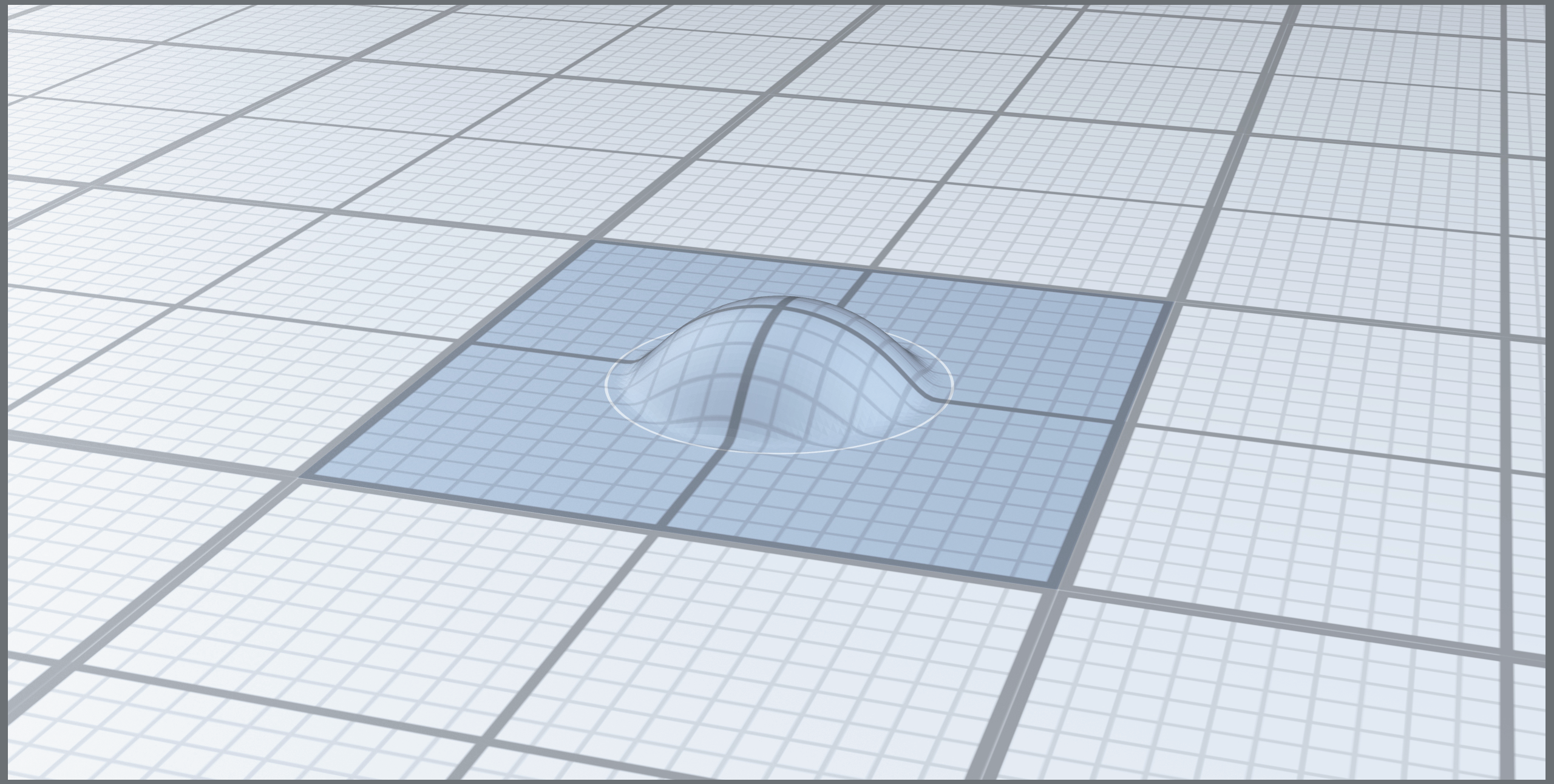 <1\}}.</math> 이 함수는 <math>\R^2</math>에 대한 테스트 함수이며 <math>C^\infty_c\left(\R^2\right)</math>의 원소이다. 이 함수의 지지 집합은 <math>\R^2</math>에서 닫힌 <a href=