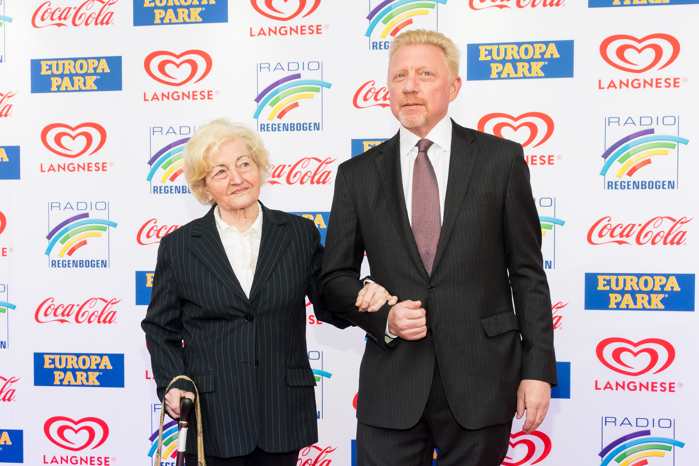 Becker with his mother Elvira in 2019