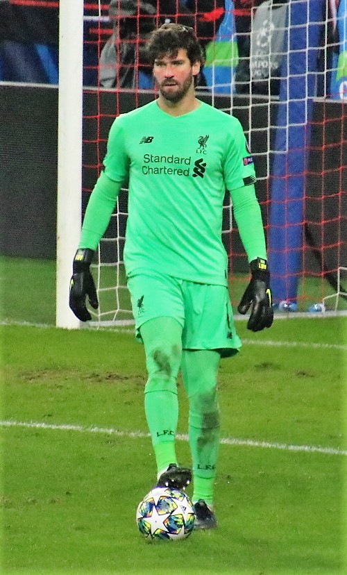 리버풀 FC 소속의 알리송 (2019년)