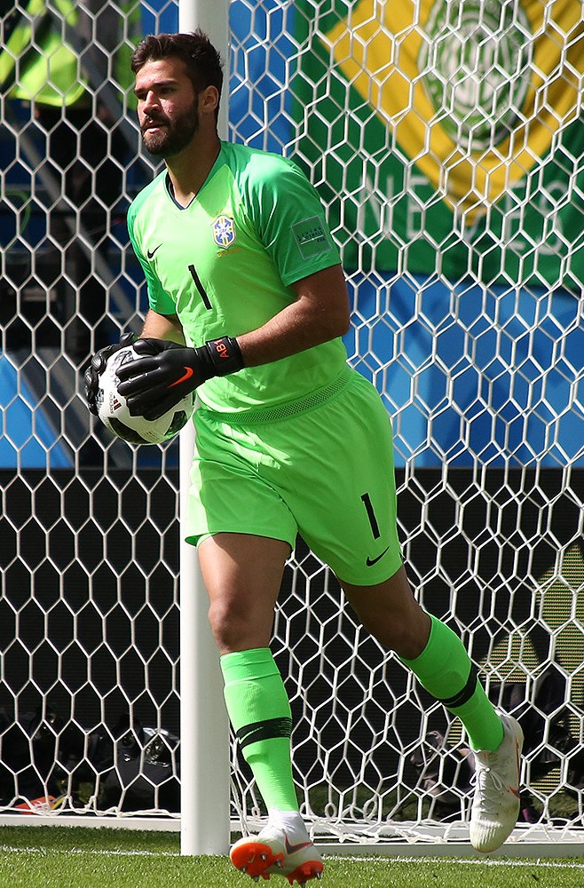 2018 FIFA 월드컵에서 브라질 대표팀 소속의 알리송