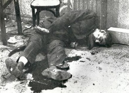 Qasim's body after his execution