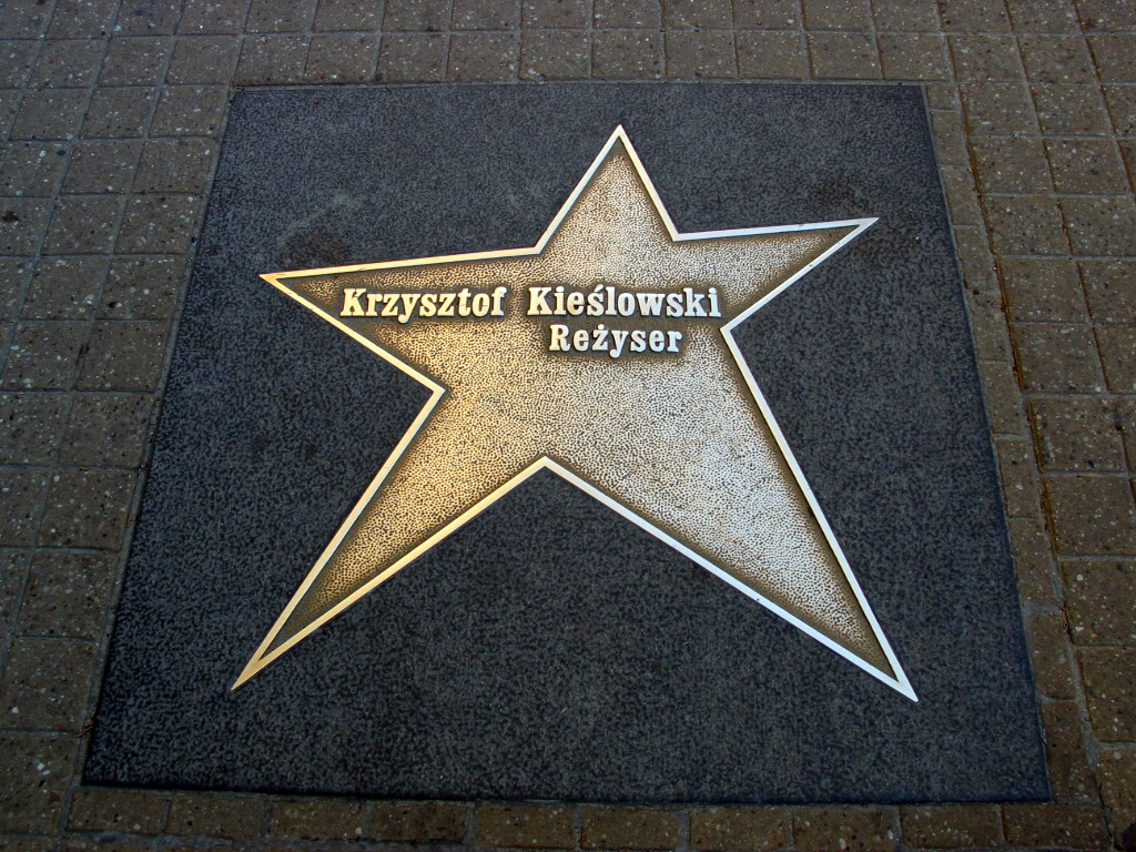 폴란드 우치 명예의 거리에 있는 키에슬로프스키의 별