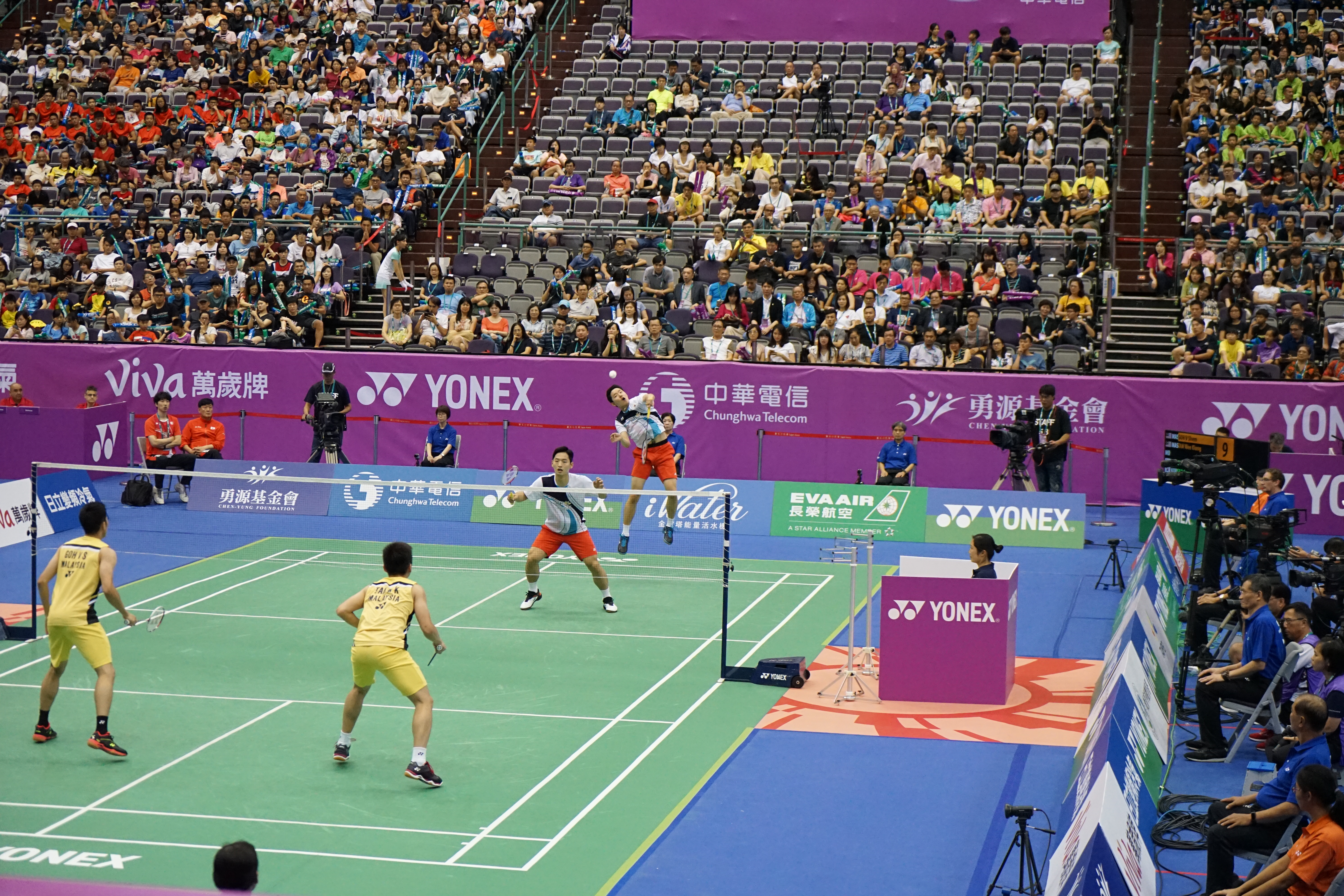 Seo Seung-jae dan Choi Sol-gyu menentang pasangan Malaysia di final Terbuka Taiwan Cina 2019.