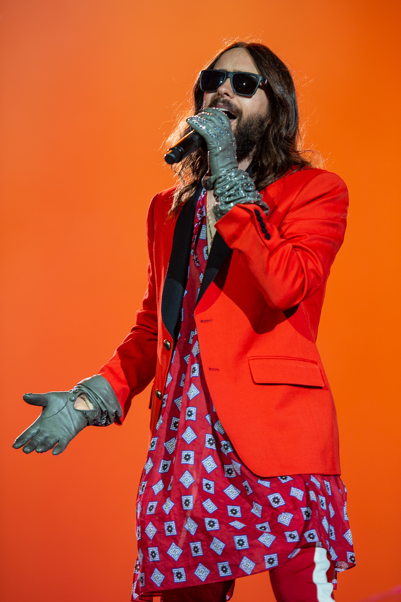 Leto performing at Rock im Park in June 2018.