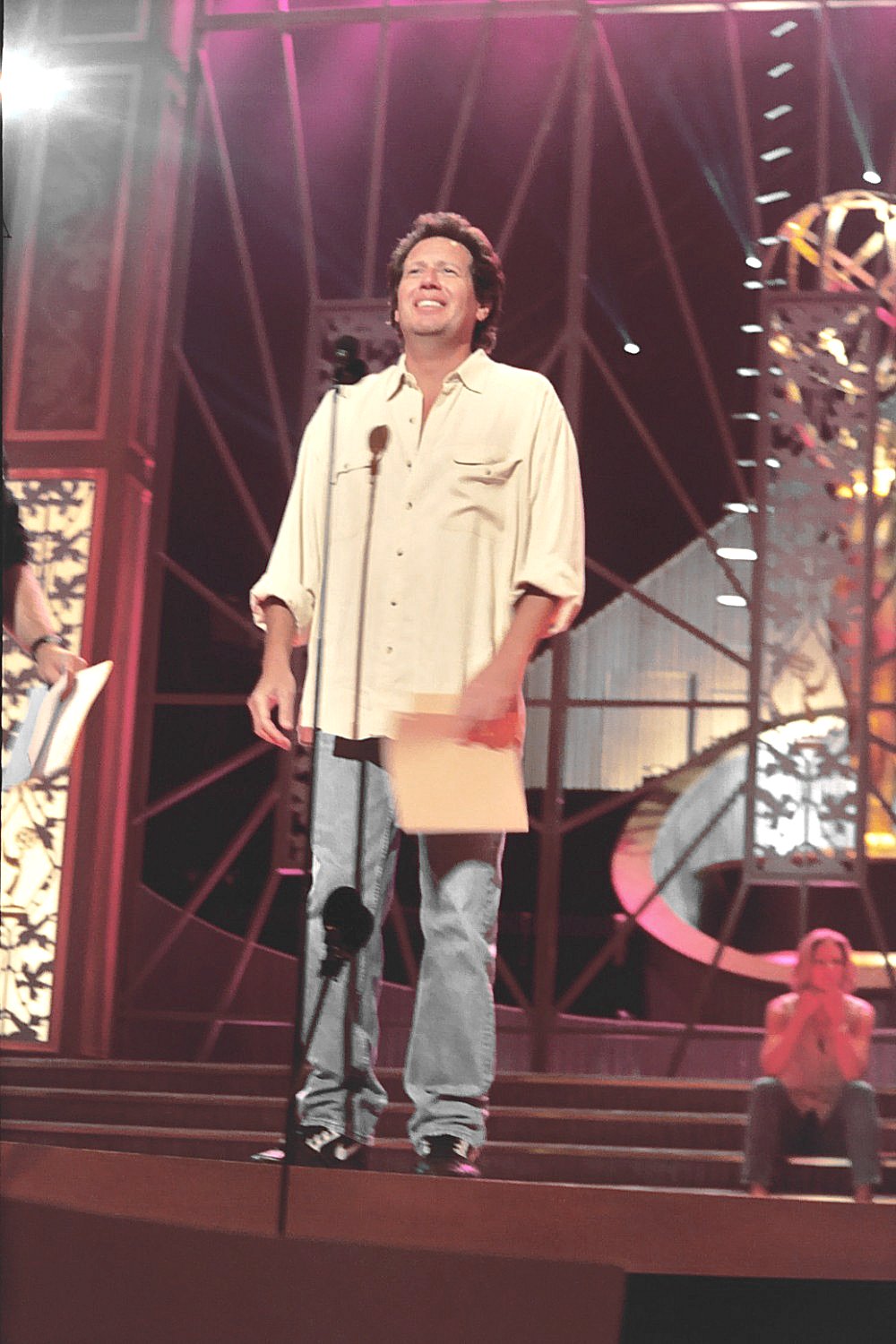 Shandling semasa latihan Anugerah Emmy 1994