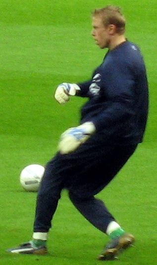 2007년 1월 볼턴 원더러스와의 경기 전 몸을 푸는 폼