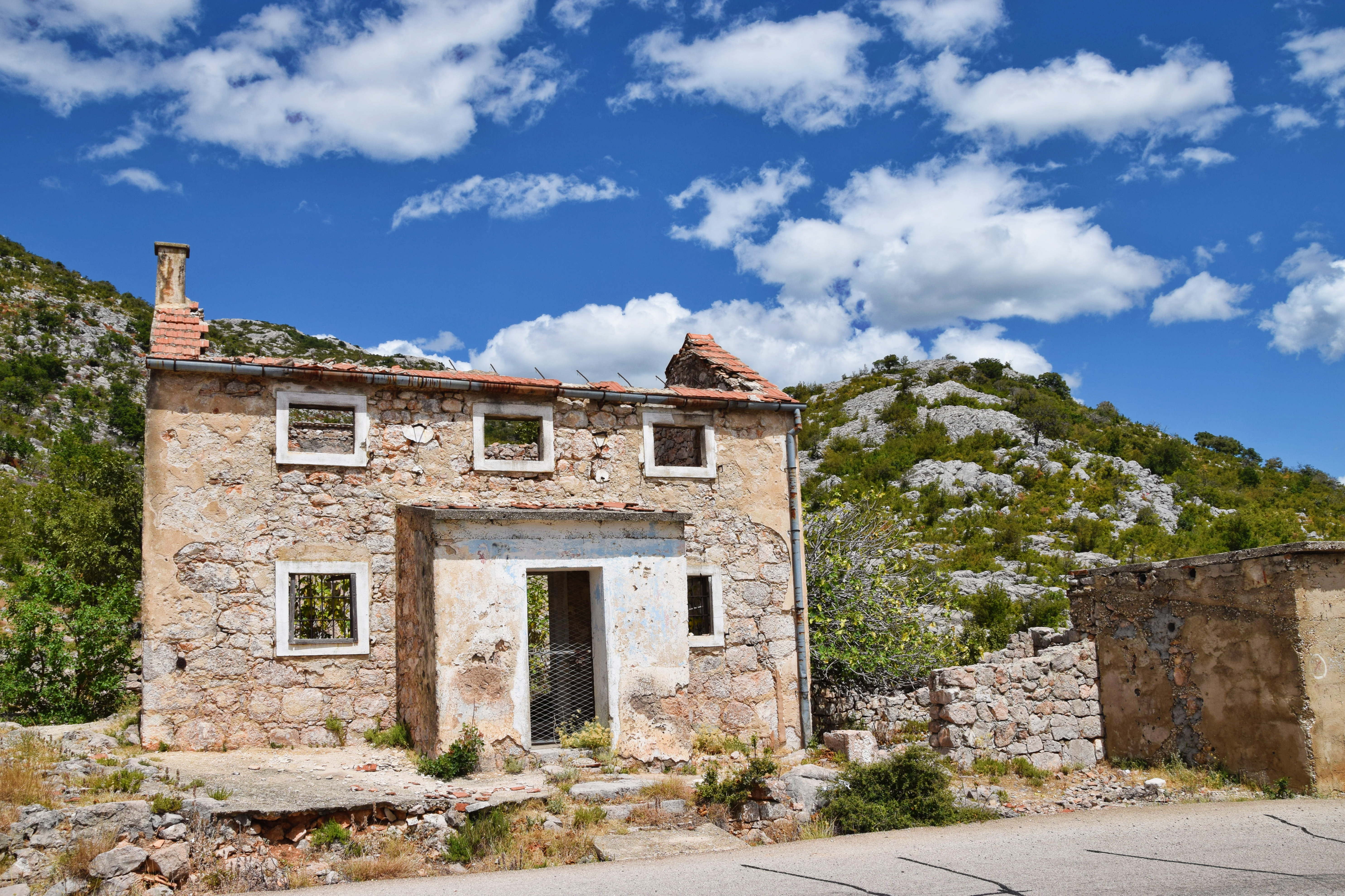The stone house, not owned by the family, near the hamlet of Modrići on the slopes of the Velebit mountain, where Luka spent most of his early years with his grandfather.