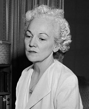 Katherine Anne Porter in her writing room.