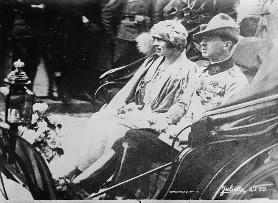 루마니아 왕세자비 엘레니와 왕세자 카롤, 1921년