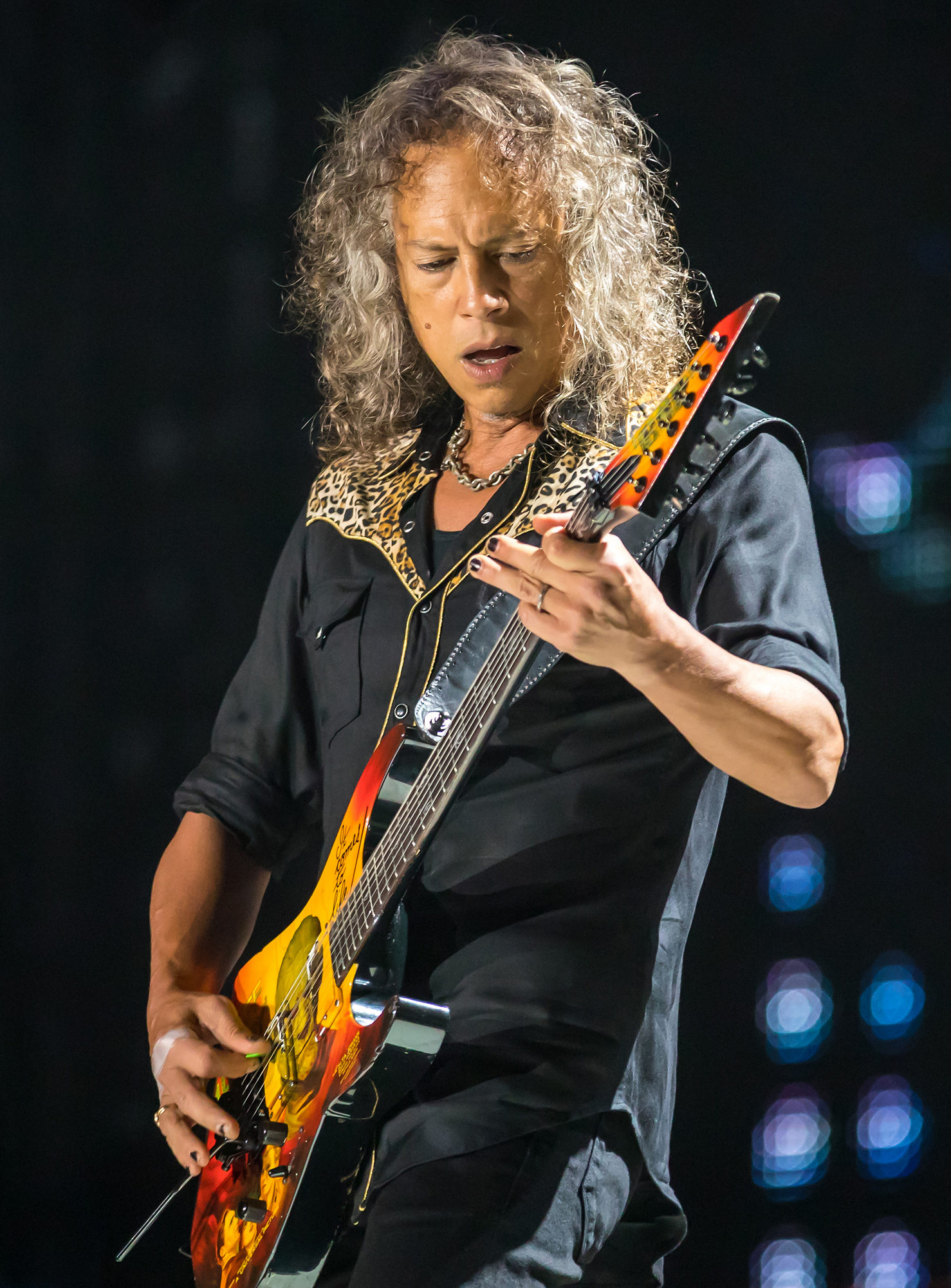 Kirk Hammett in 2017.