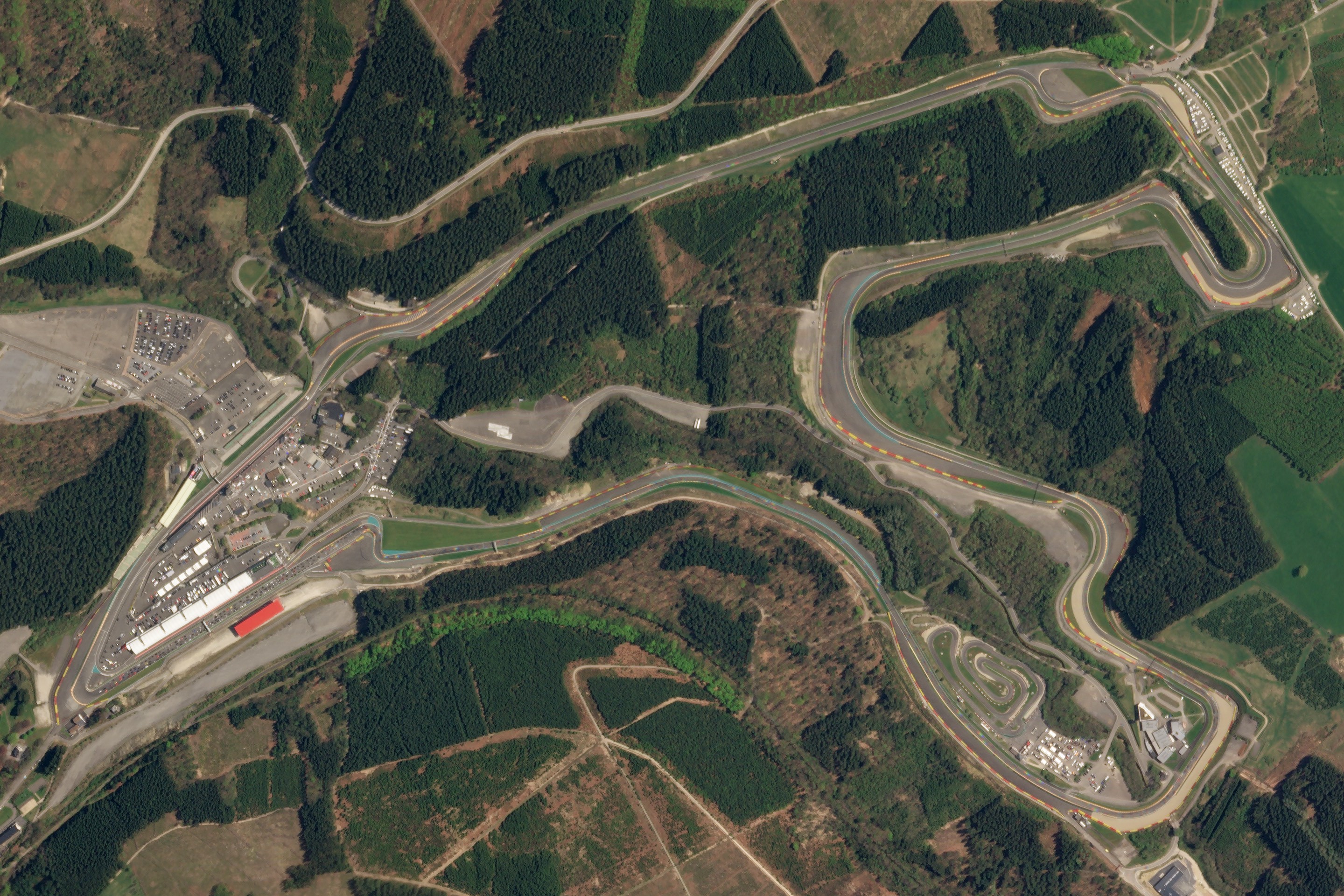 Circuit de Spa-Francorchamps의 항공 사진