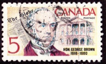 Setem George Brown, dikeluarkan oleh Canada Post.