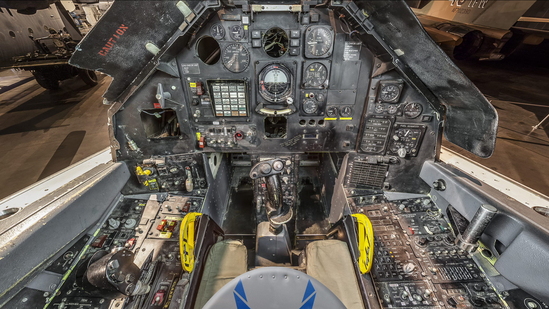 Lockheed YF-117A cockpit at the National Museum of the United States Air Force, Dayton, Ohio, USA