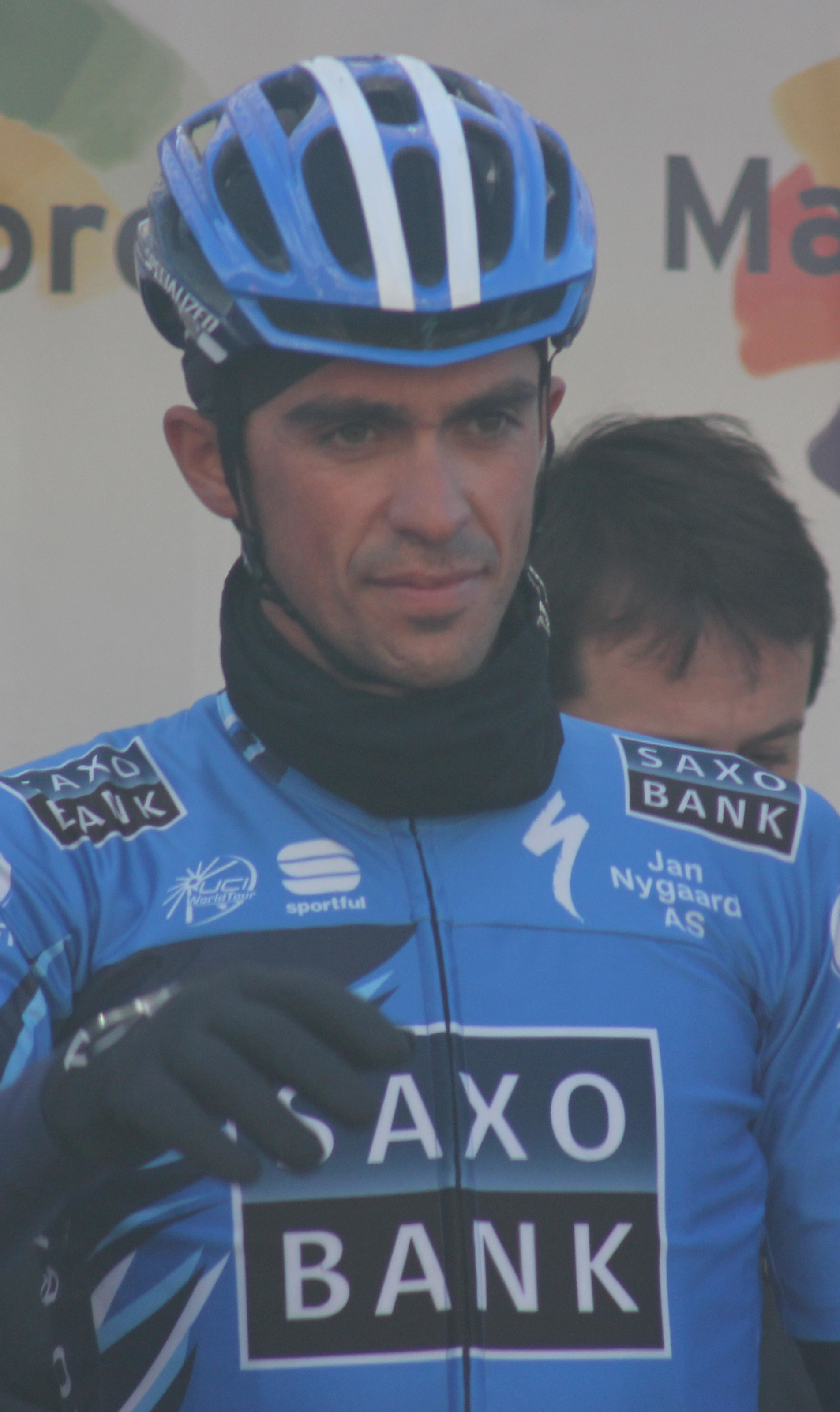 2012년 UCI 로드 월드 챔피언십에 참가한 알베르토 콘타도르.