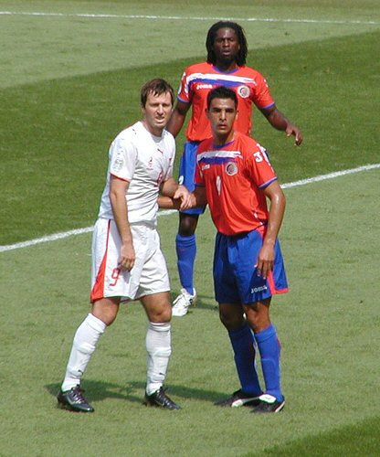 Żurawski in a match against Costa Rica in 2006 FIFA World Cup