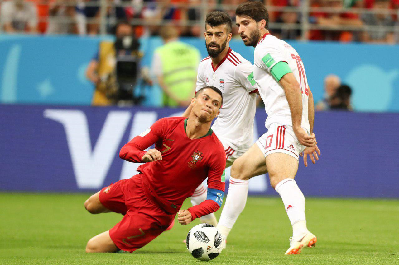 2018 FIFA 월드컵에서 포르투갈을 상대로 이란의 주장으로 나선 안사리파르드