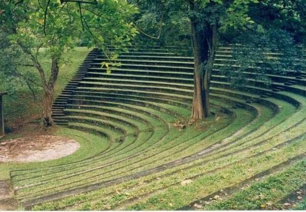 The Sarachchandra Open-Air Theatre at the University of Peradeniya. The university system plays a crucial role in higher education and social mobility, though challenges remain in ensuring equitable access and quality.