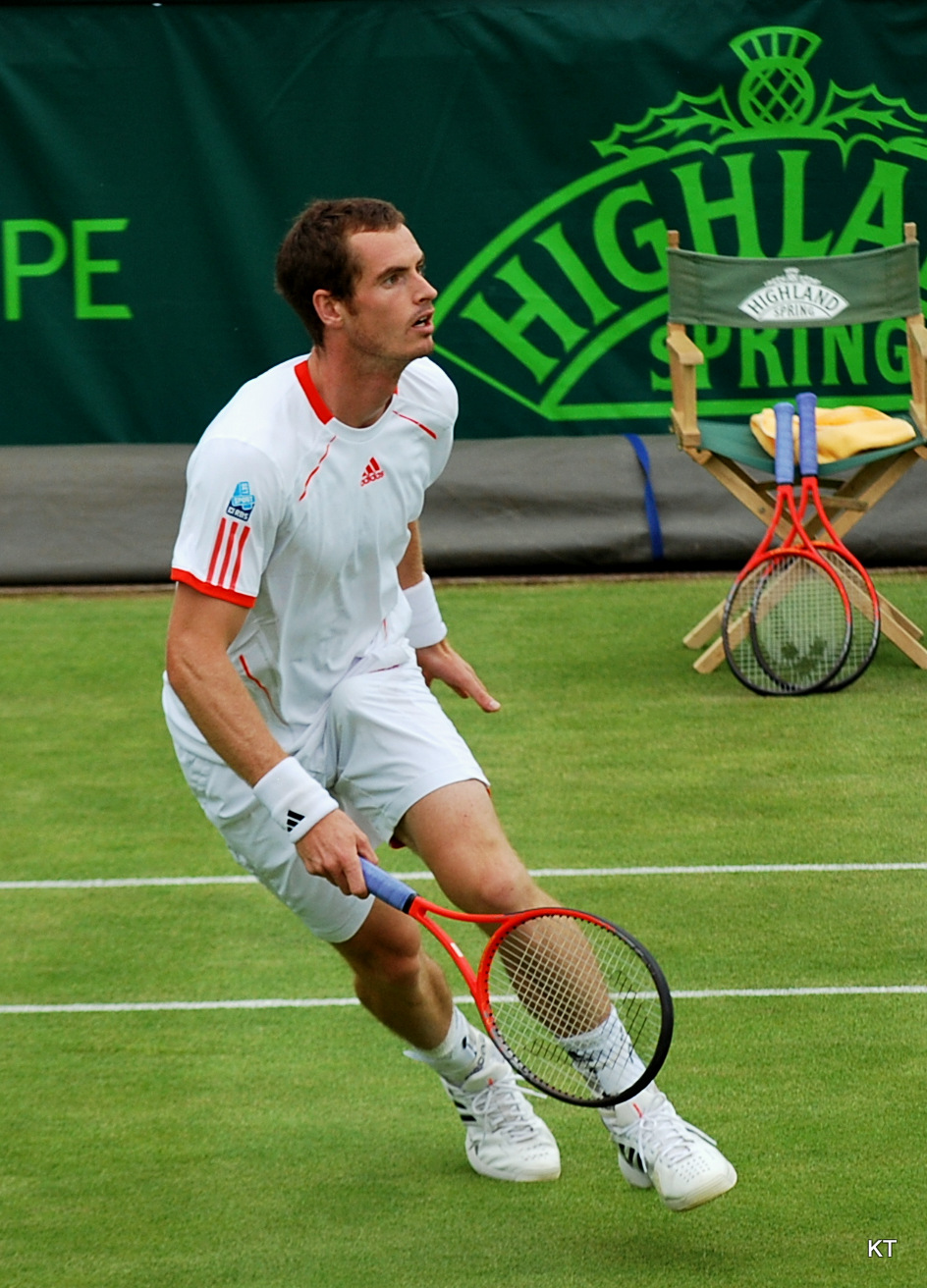 Murray at the Boodles Challenge, Stoke Park, June 2012.